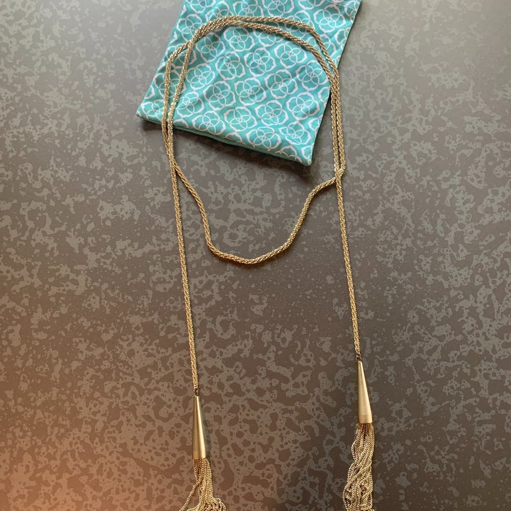 Gold Tassel Wrap Necklace - Kendra Scott